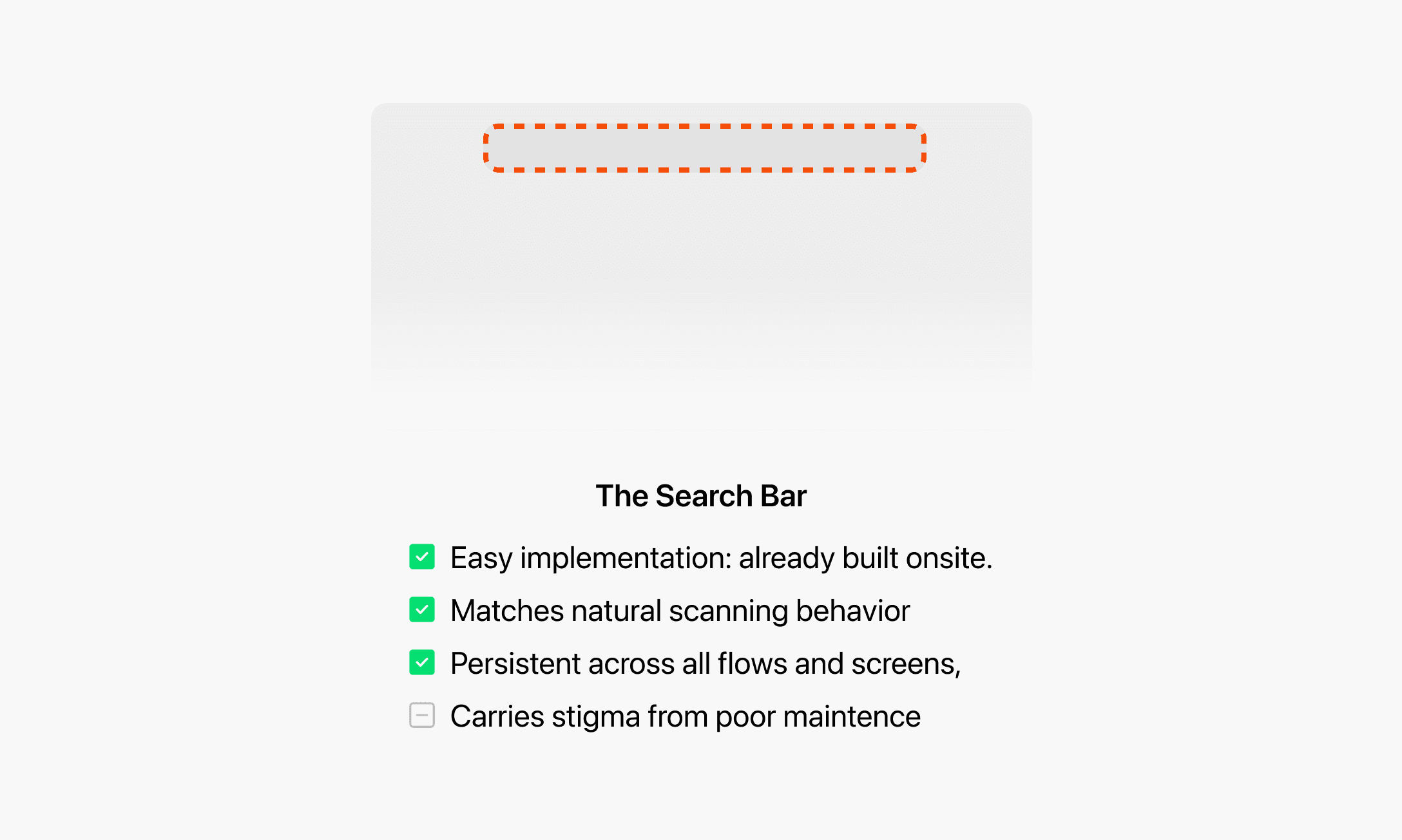 Search bar concept